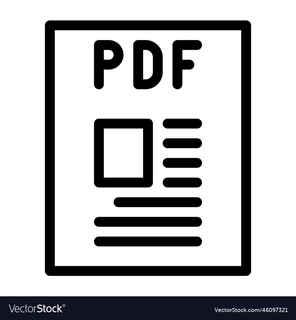 Pdf Datei Format Dokumentzeile Symbol vector image Pdf Datei Format Dokumentzeile Symbol