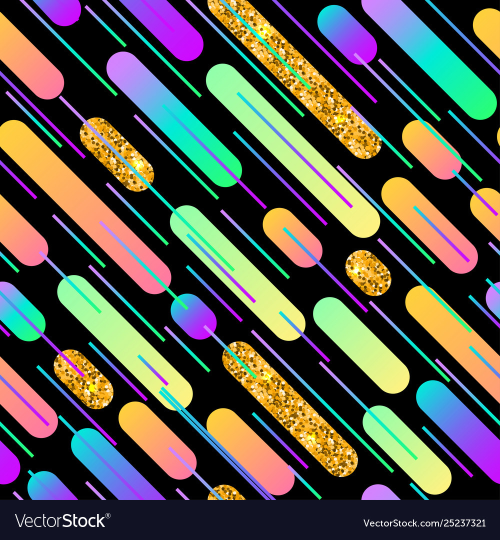 Seamless retro pattern with gradient lines