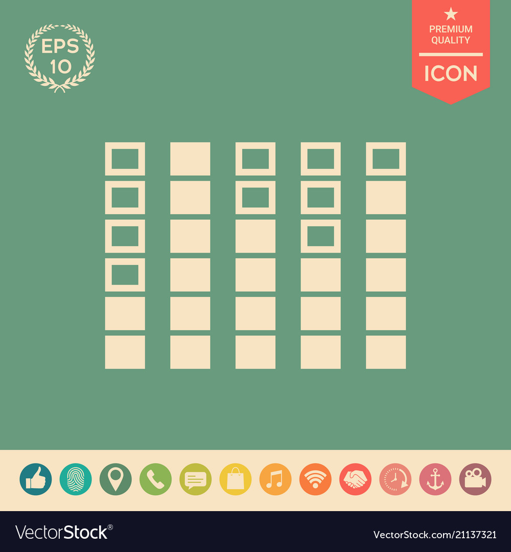 Spectrum analyzer equalizer icon