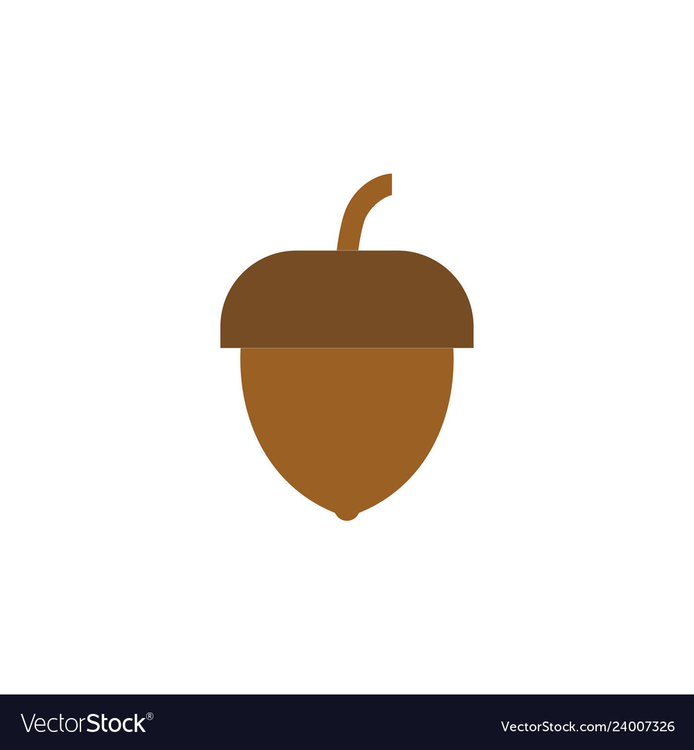 Acorn icon design template isolated Royalty Free Vector