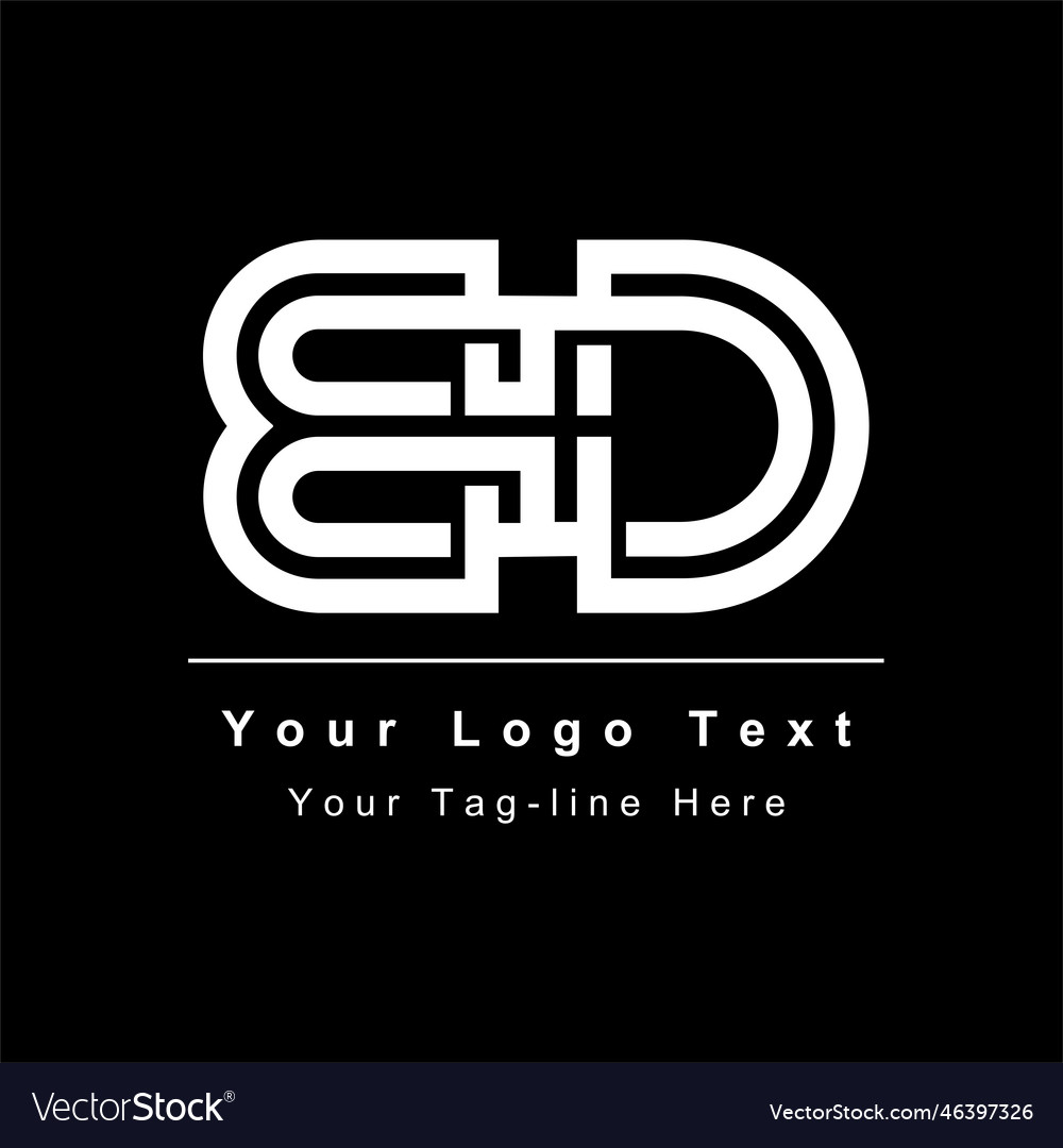 Awesome initial bd or db logo symbol