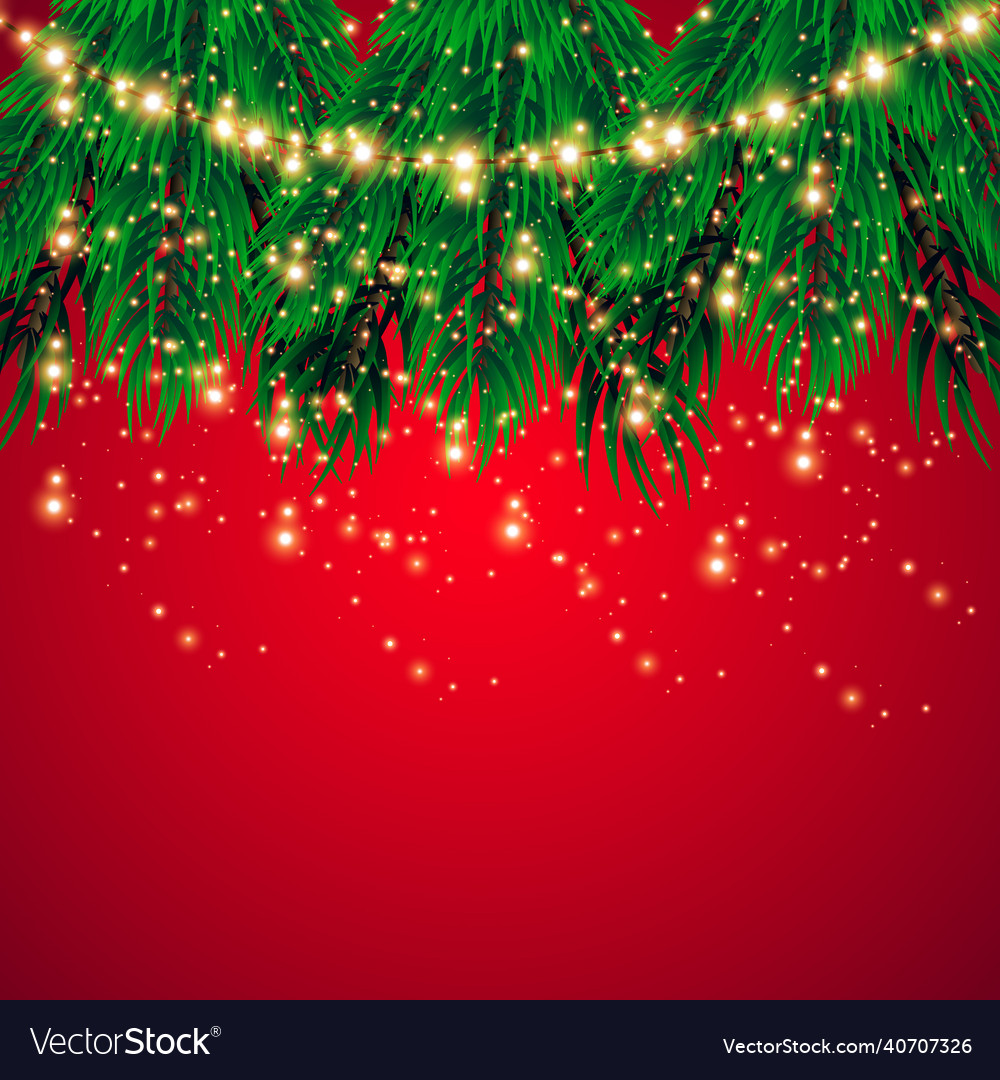 Christmas lights Royalty Free Vector Image - VectorStock