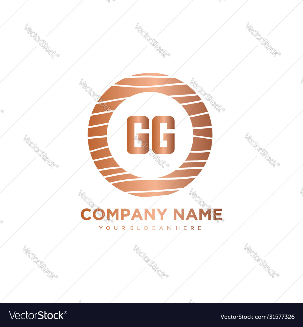 Elegantes GG Initial Circle Logo