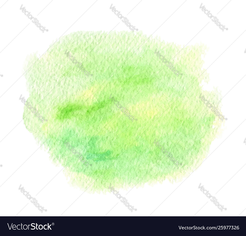 Green and yellow abstract watercolor paint