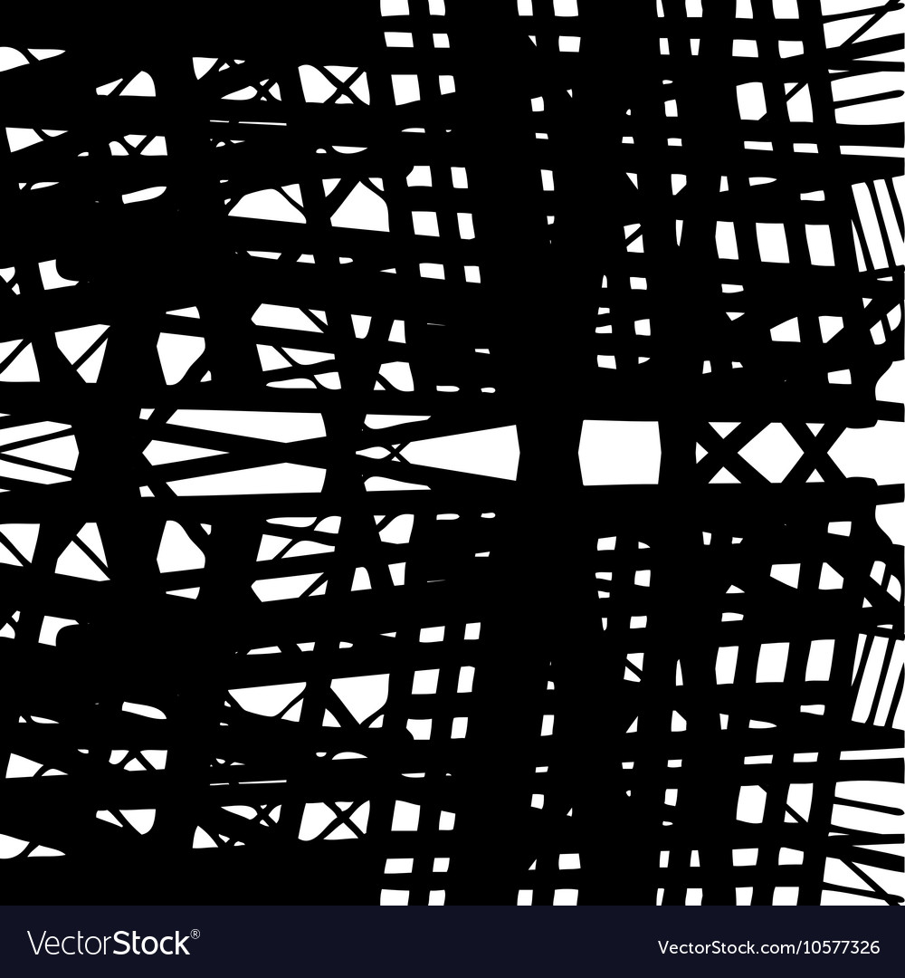 Hand-drawn seamless pattern with abstract