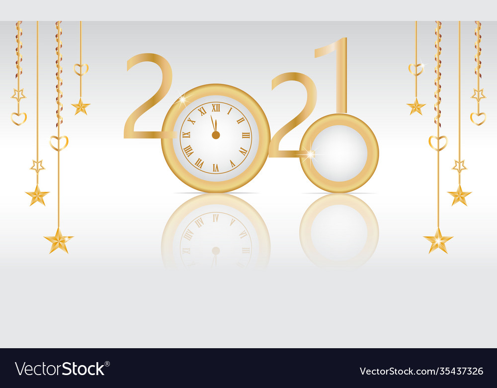 Happy new year 2021new on white background