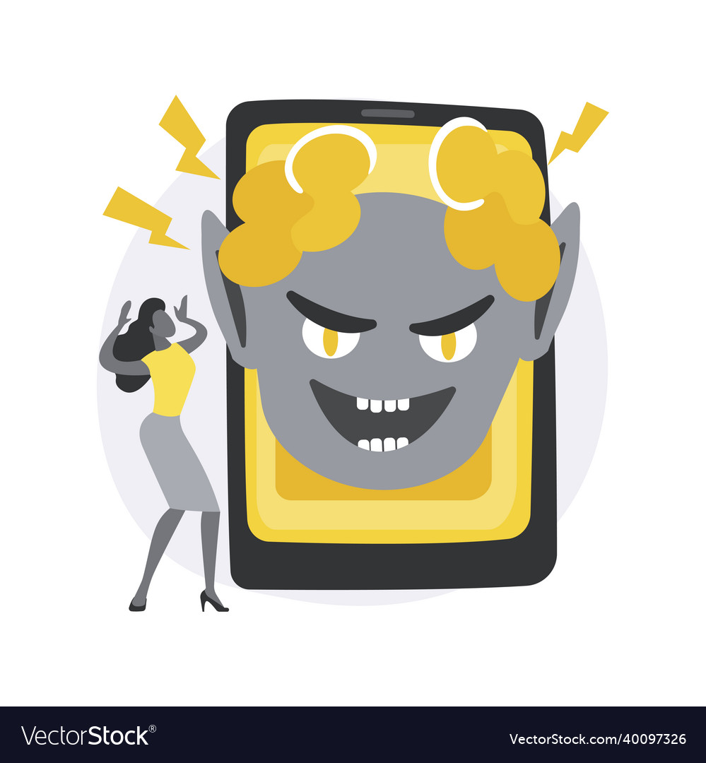 Internet trolling abstract concept