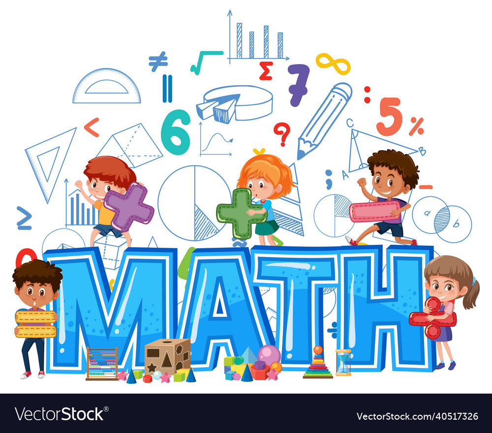 Mathematics font icon with formula