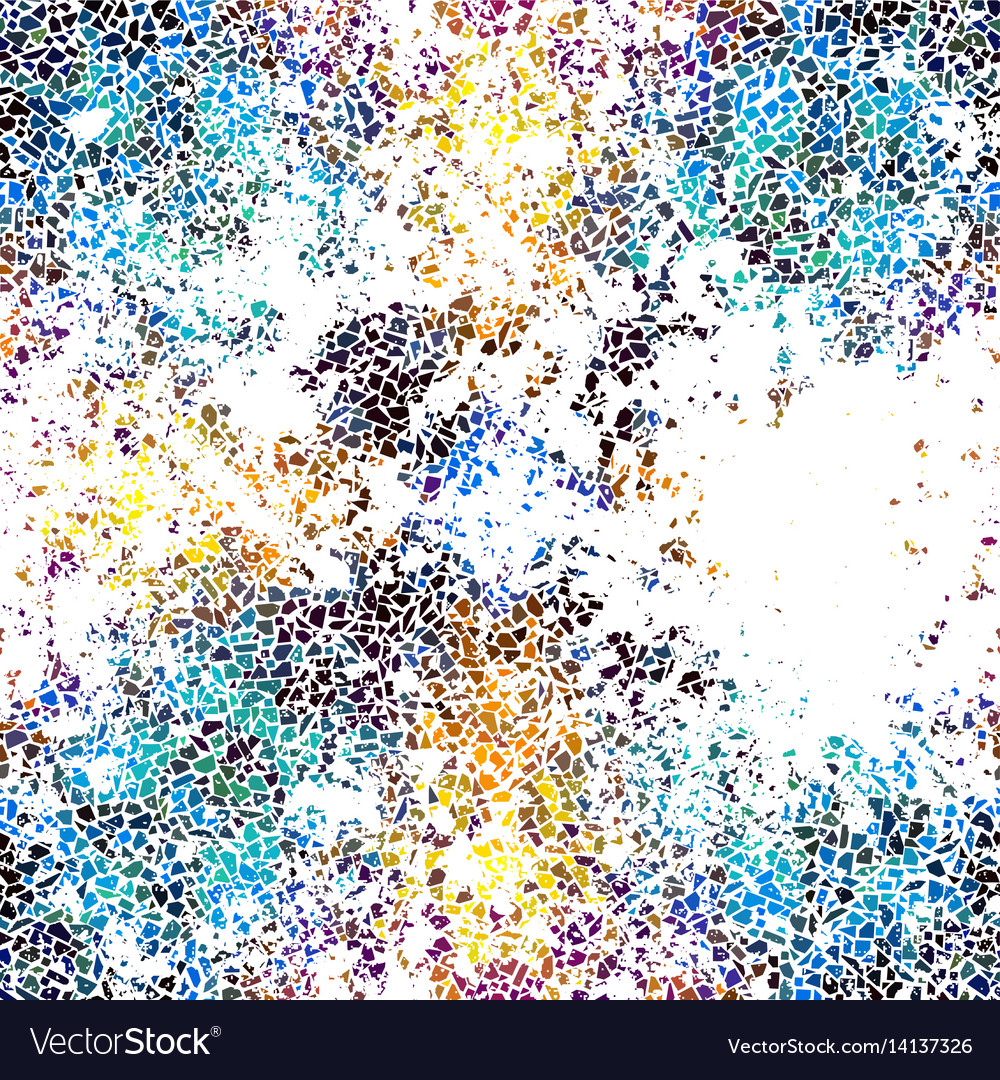 Mosaic pattern with grunge effect