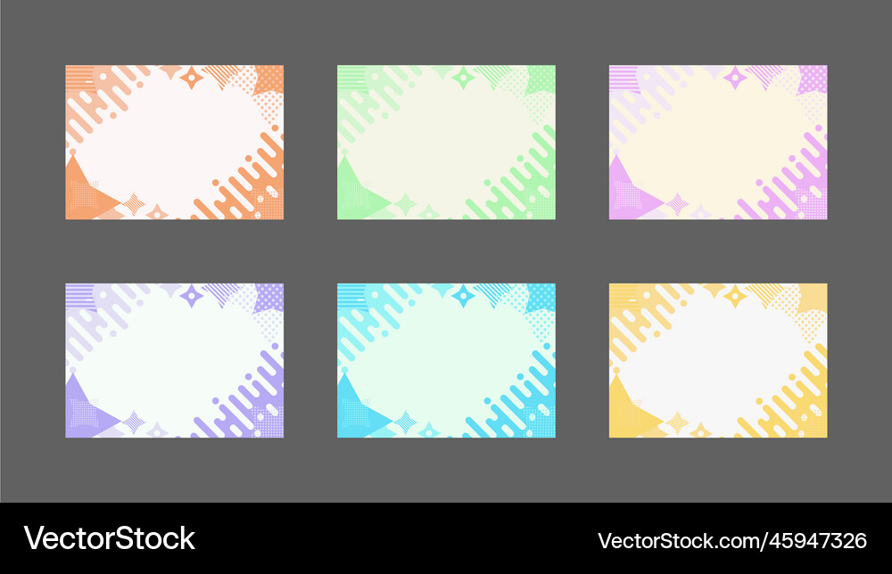 Set of abstract geometric backgrounds Royalty Free Vector