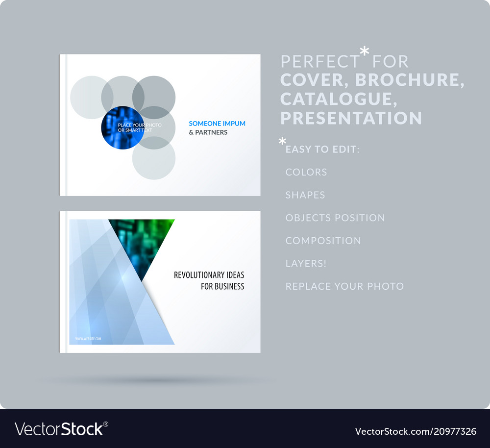 Smooth design presentation template with colourful vector image Smooth design presentation template with colourful