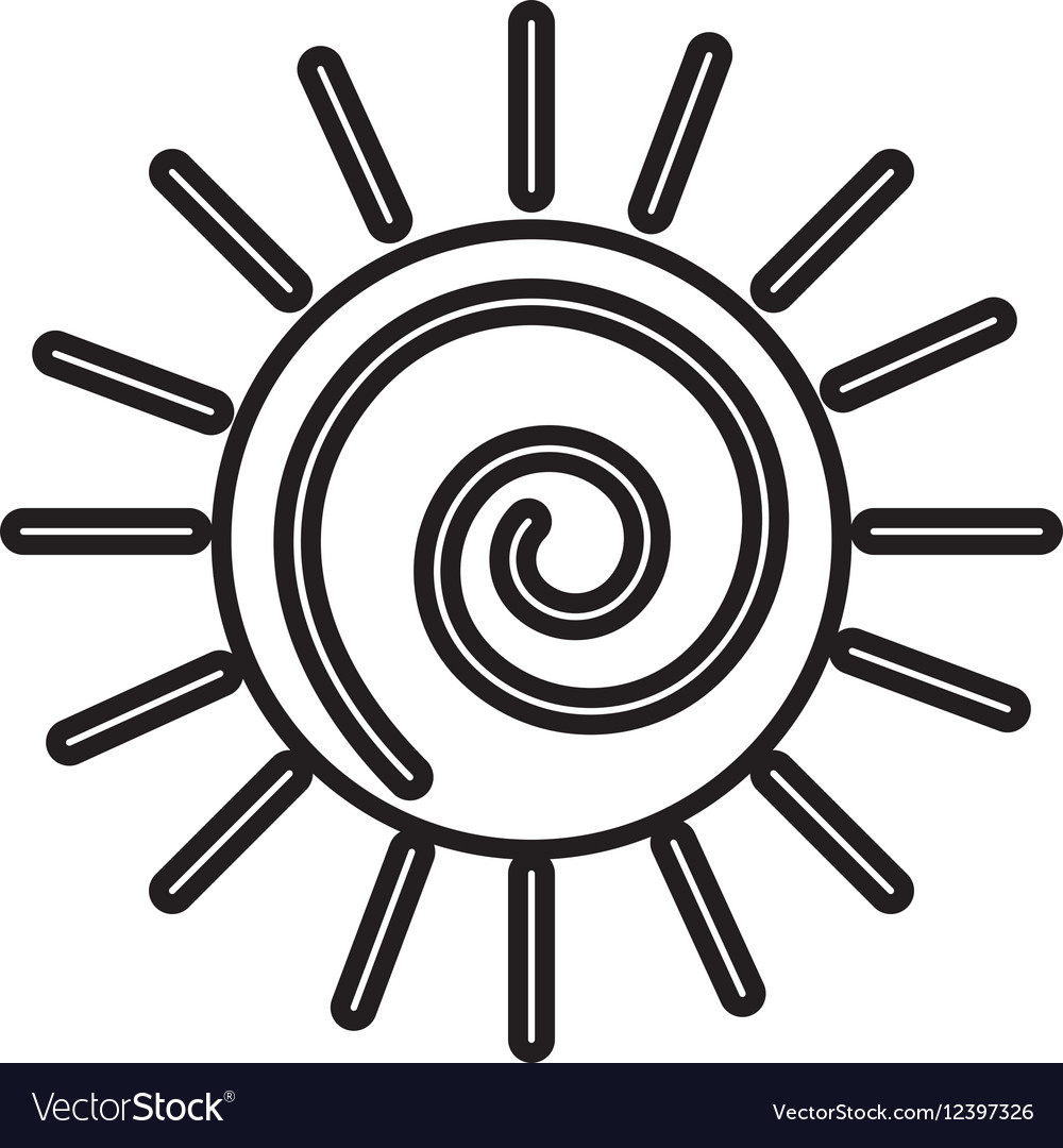 sun silhouette isolated icon royalty free vector image