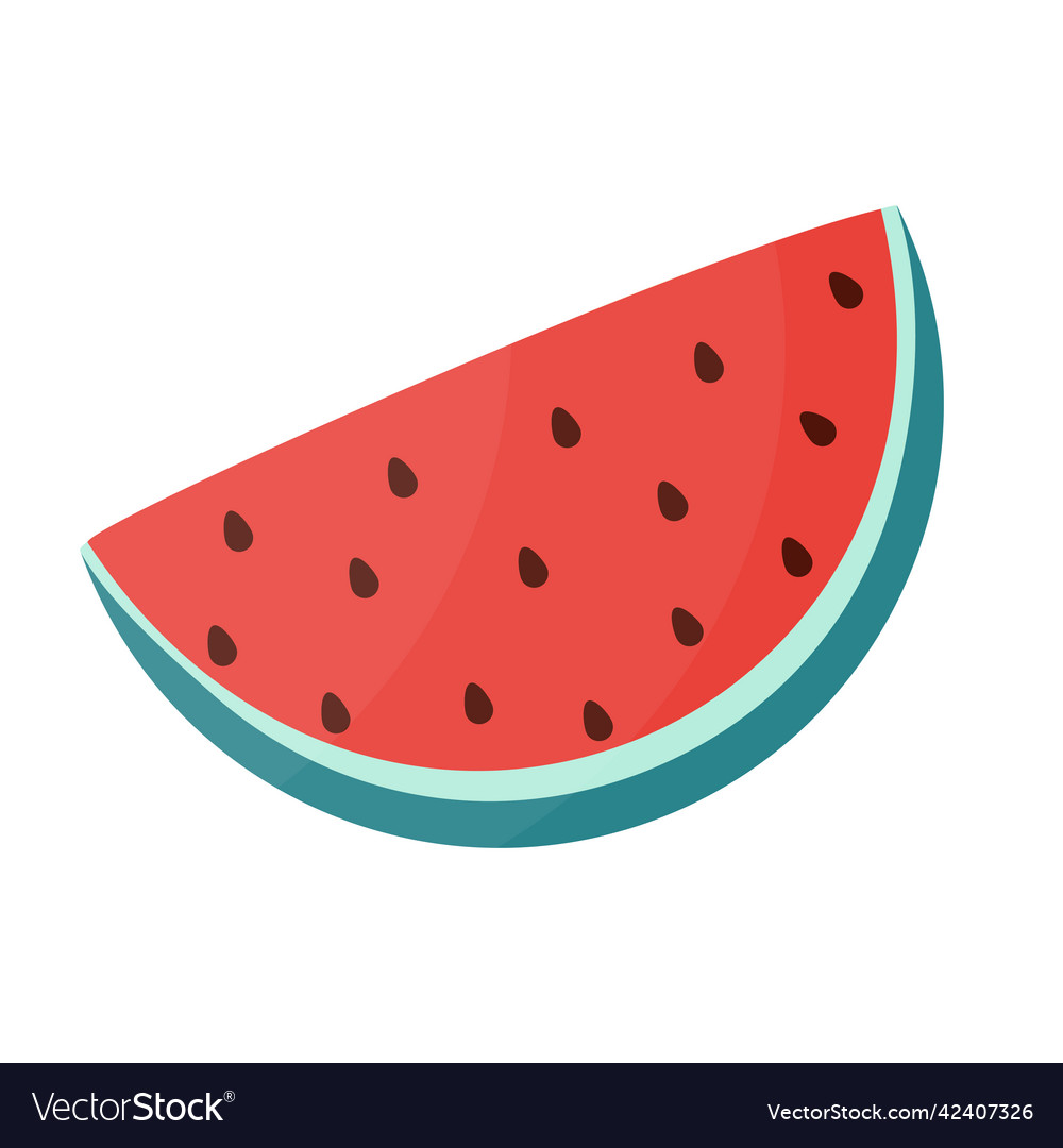 Watermelon icon on white background Royalty Free Vector