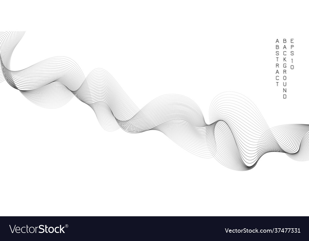 Abstract background with wavy lines and shapes vector image Abstract background with wavy lines and shapes