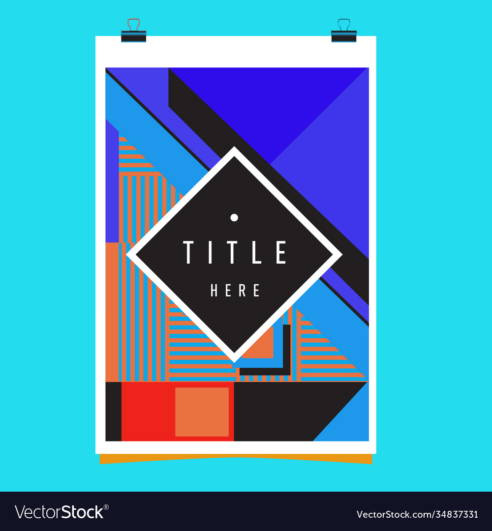 Abstract colorful geometric pattern background vector image Abstract colorful geometric pattern background