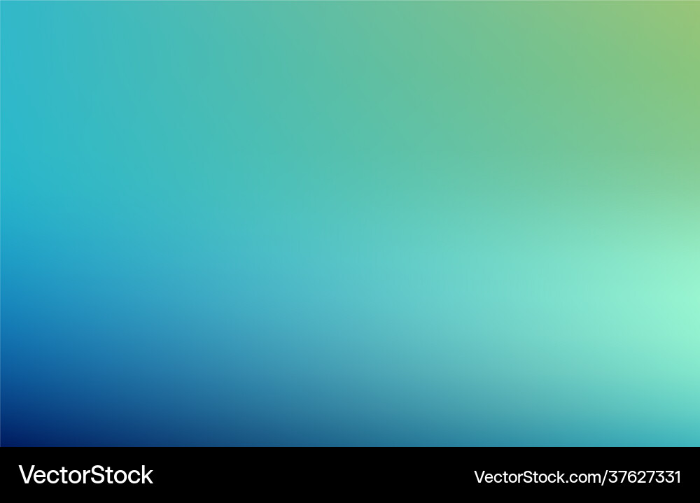 Abstract green blurred gradient background Vector Image