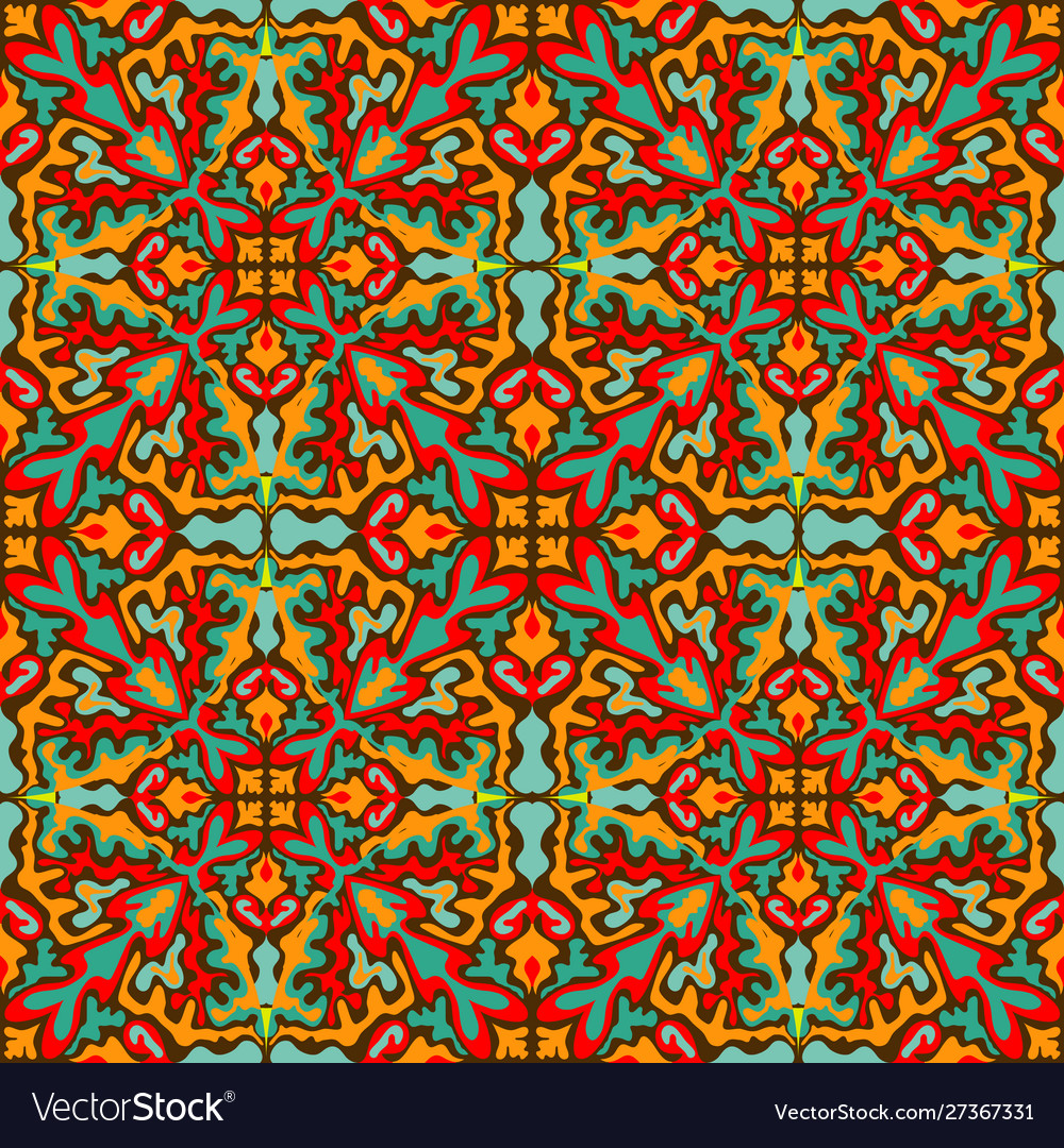 Abstract seamless pattern with city elements