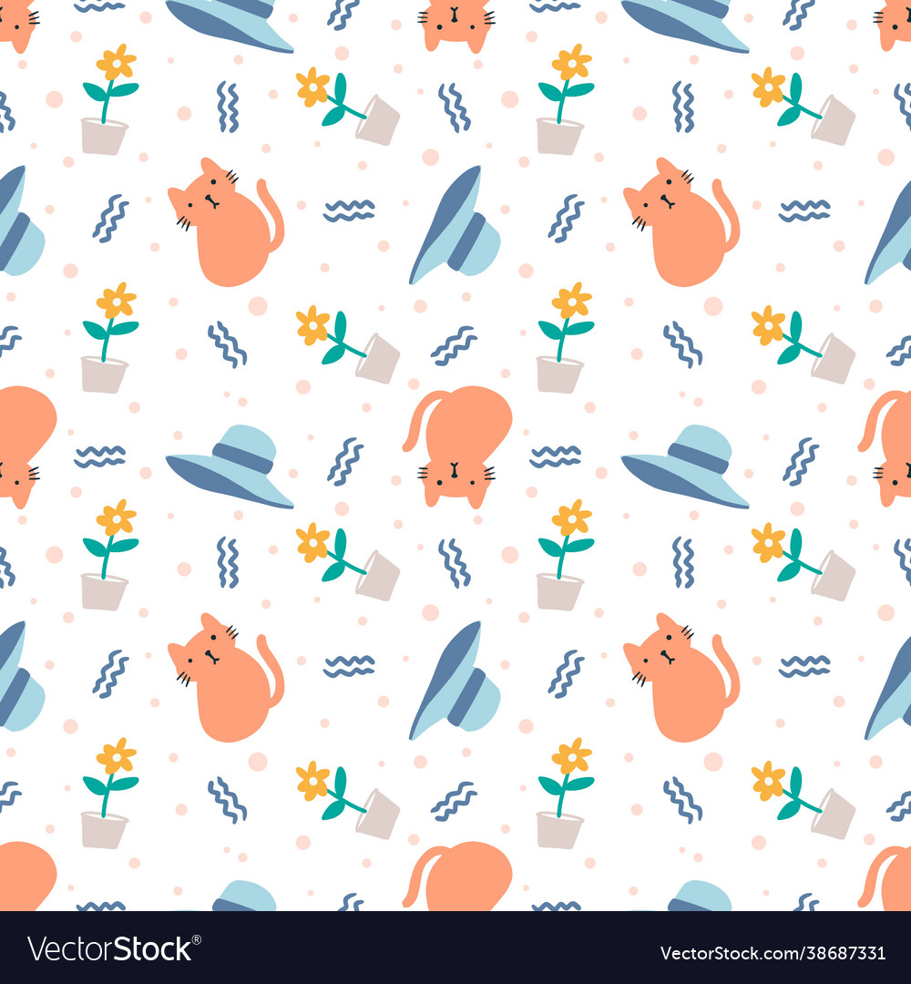Beautiful pattern with icons and design elements