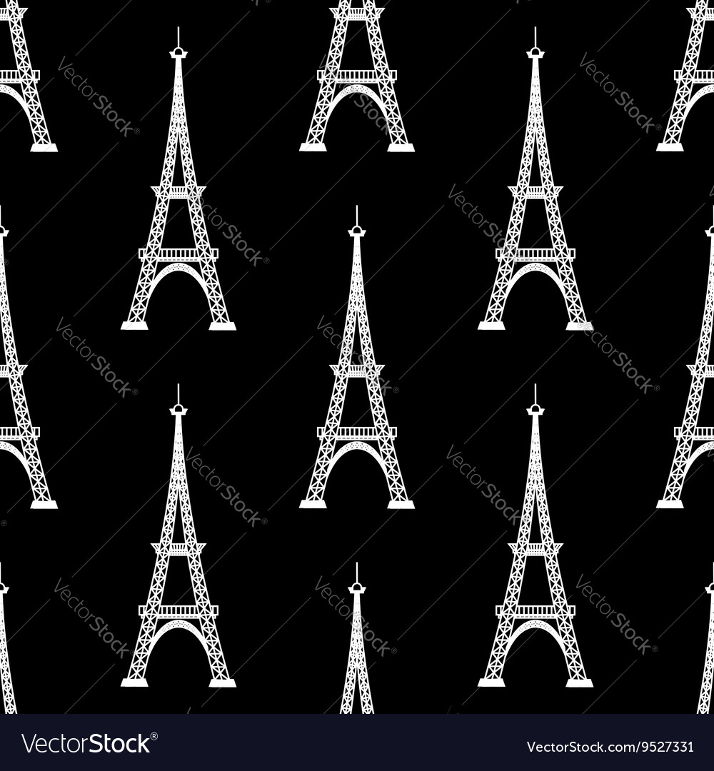 Eiffel tower seamless background