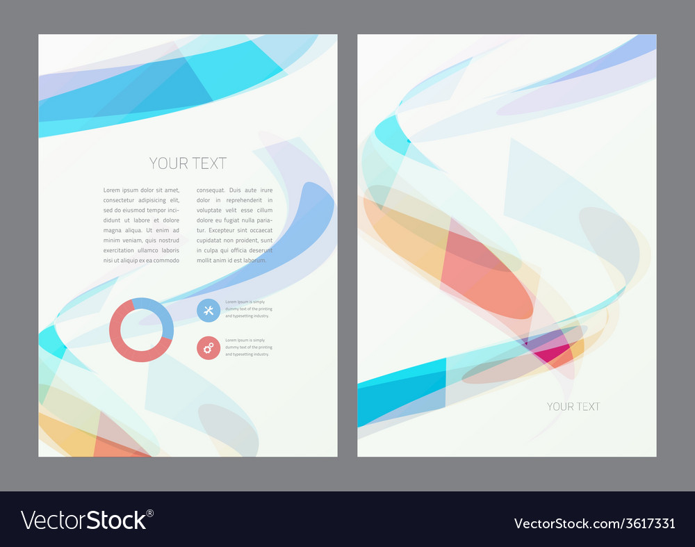 flyer design template royalty free vector image