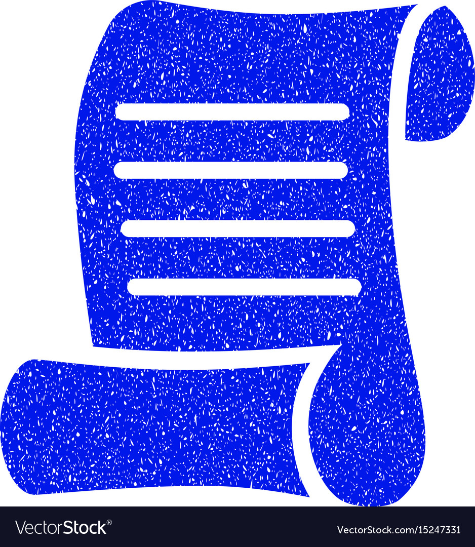 Script roll grunge icon Royalty Free Vector Image