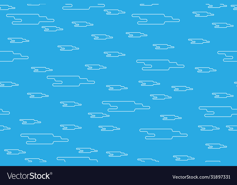 Seamless cloud pattern in an abstract style simple vector image Seamless cloud pattern in an abstract style simple