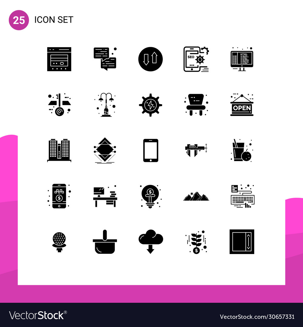 Set 25 solid glyphs on grid for configuration