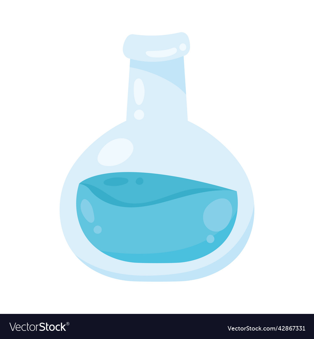 Tube test school supply Royalty Free Vector Image