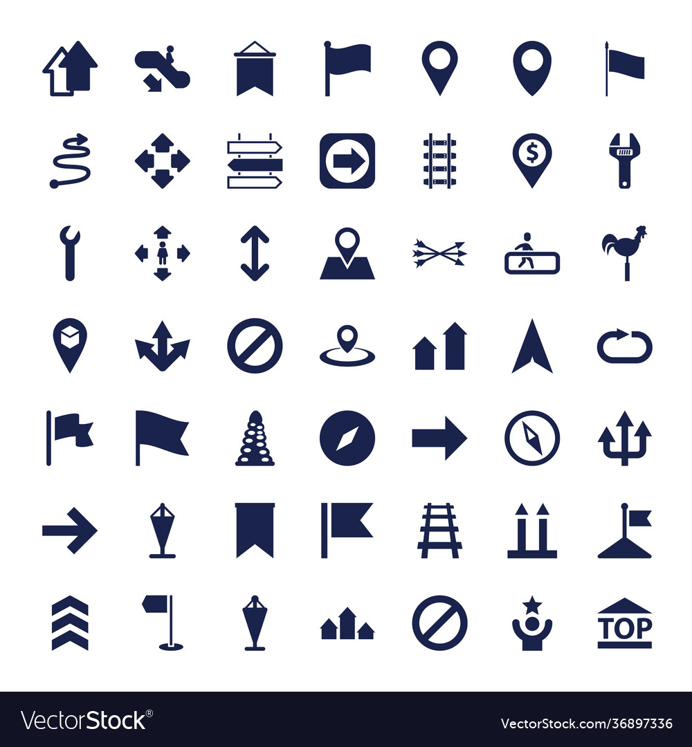 49 direction icons