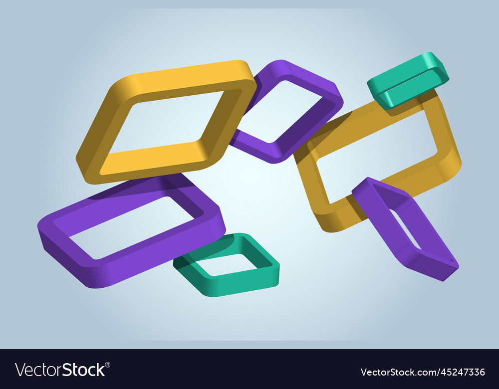 Abstract background with geometric three vector image Abstract background with geometric three