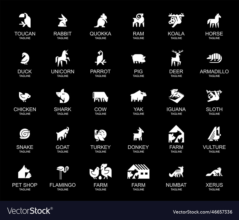 Animals logos collection