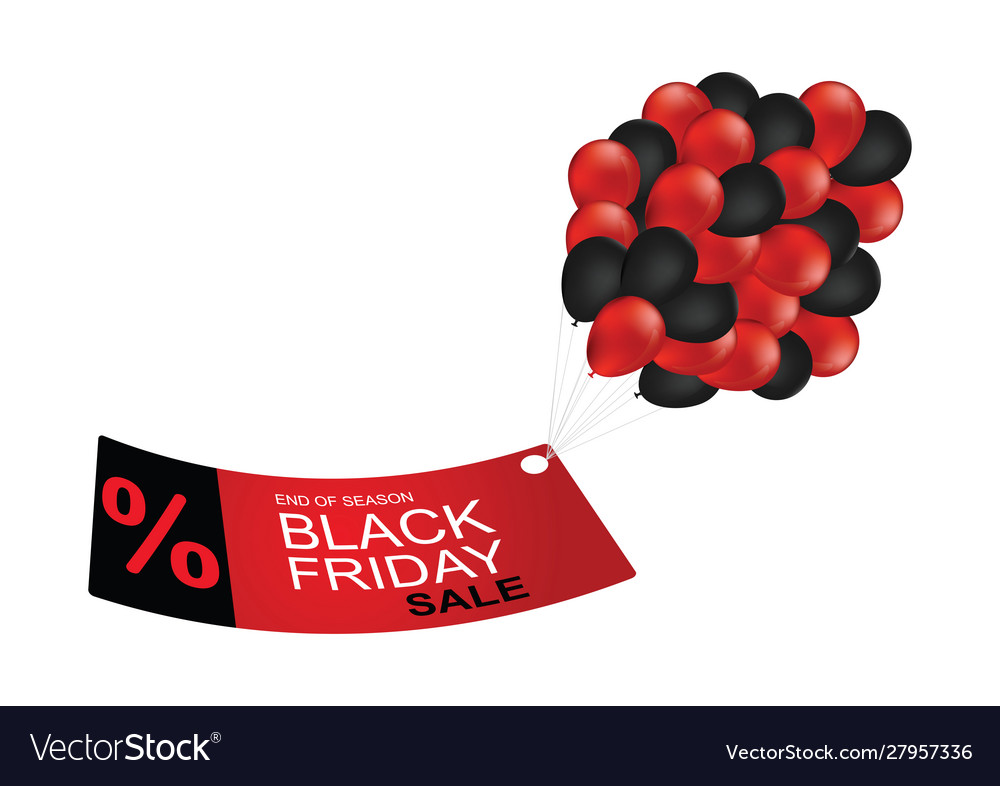 Black friday sale tag promotion banner