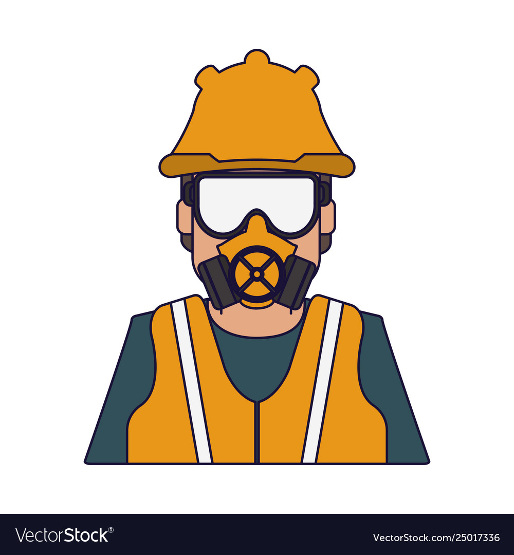 Construction Worker Avatar Royalty Free Vector Image