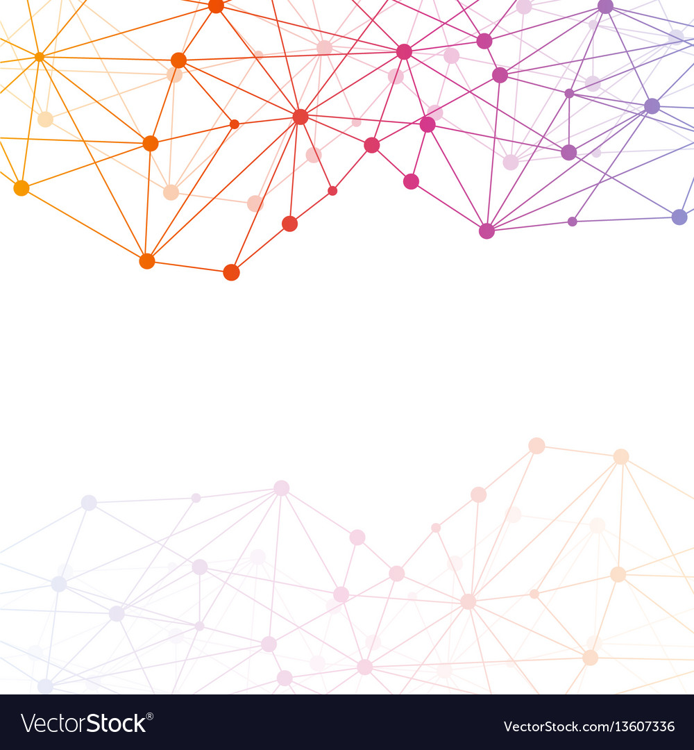 Geometric abstract background with connected line vector image Geometric abstract background with connected line