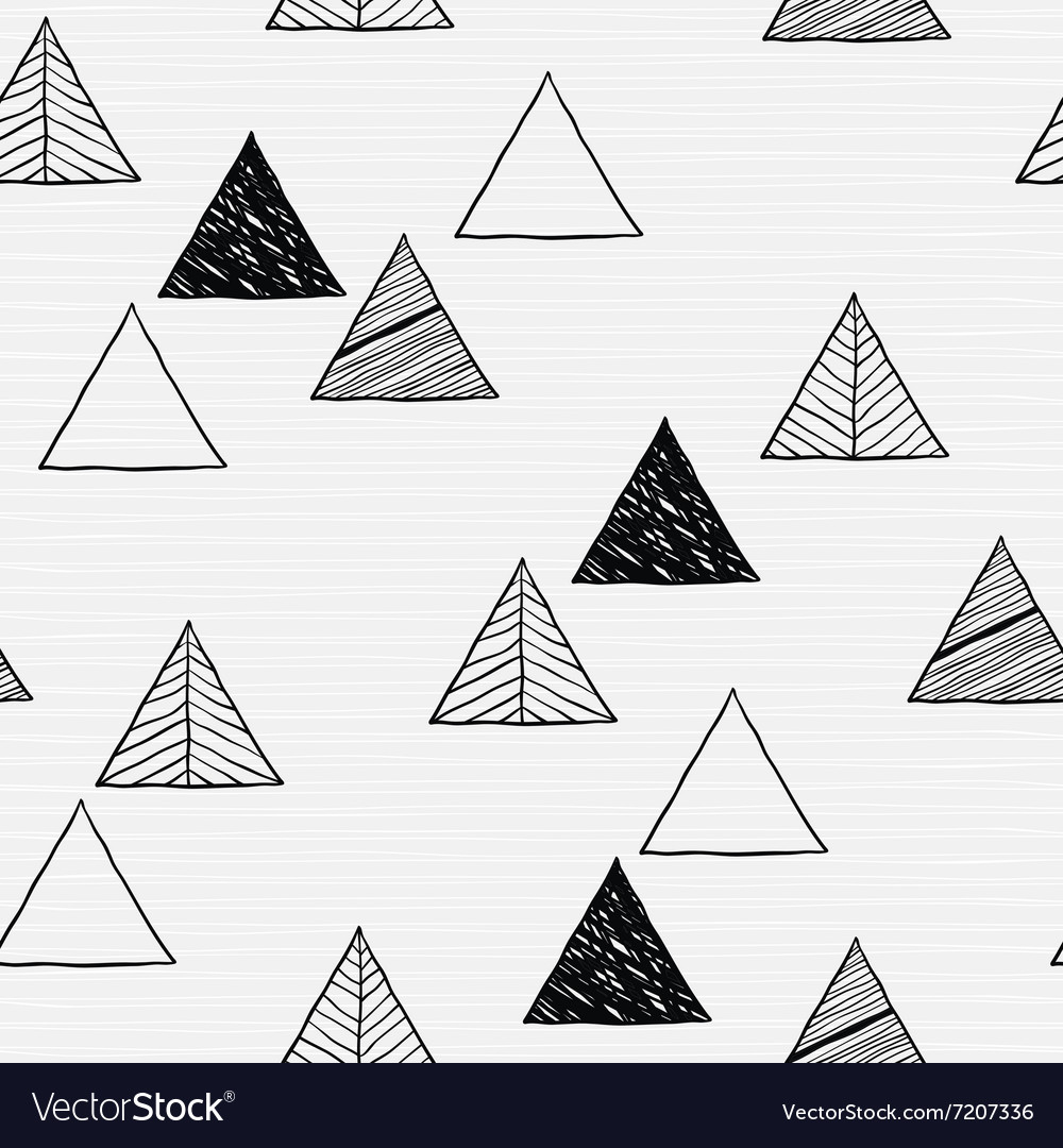 Hand-Drawn Triangle Pattern