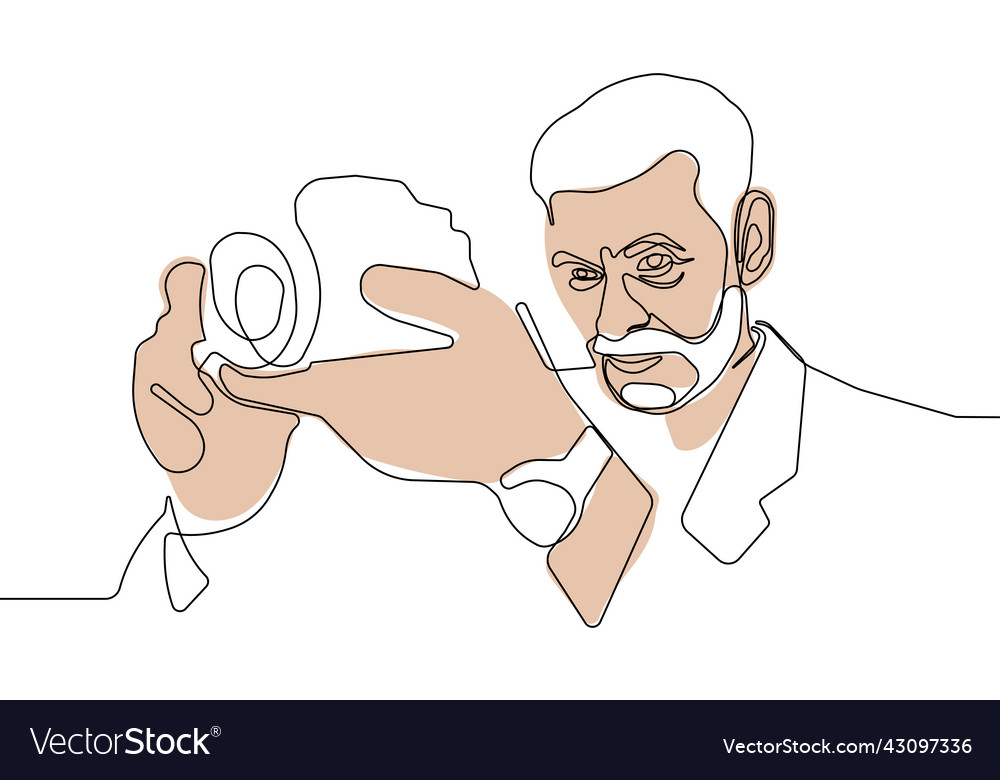 Man taking photo character with camera Vector Image Man taking photo character with camera