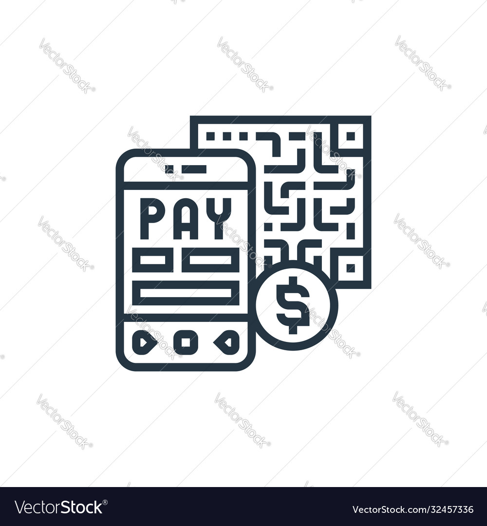 Qr code scan icon isolated on white background