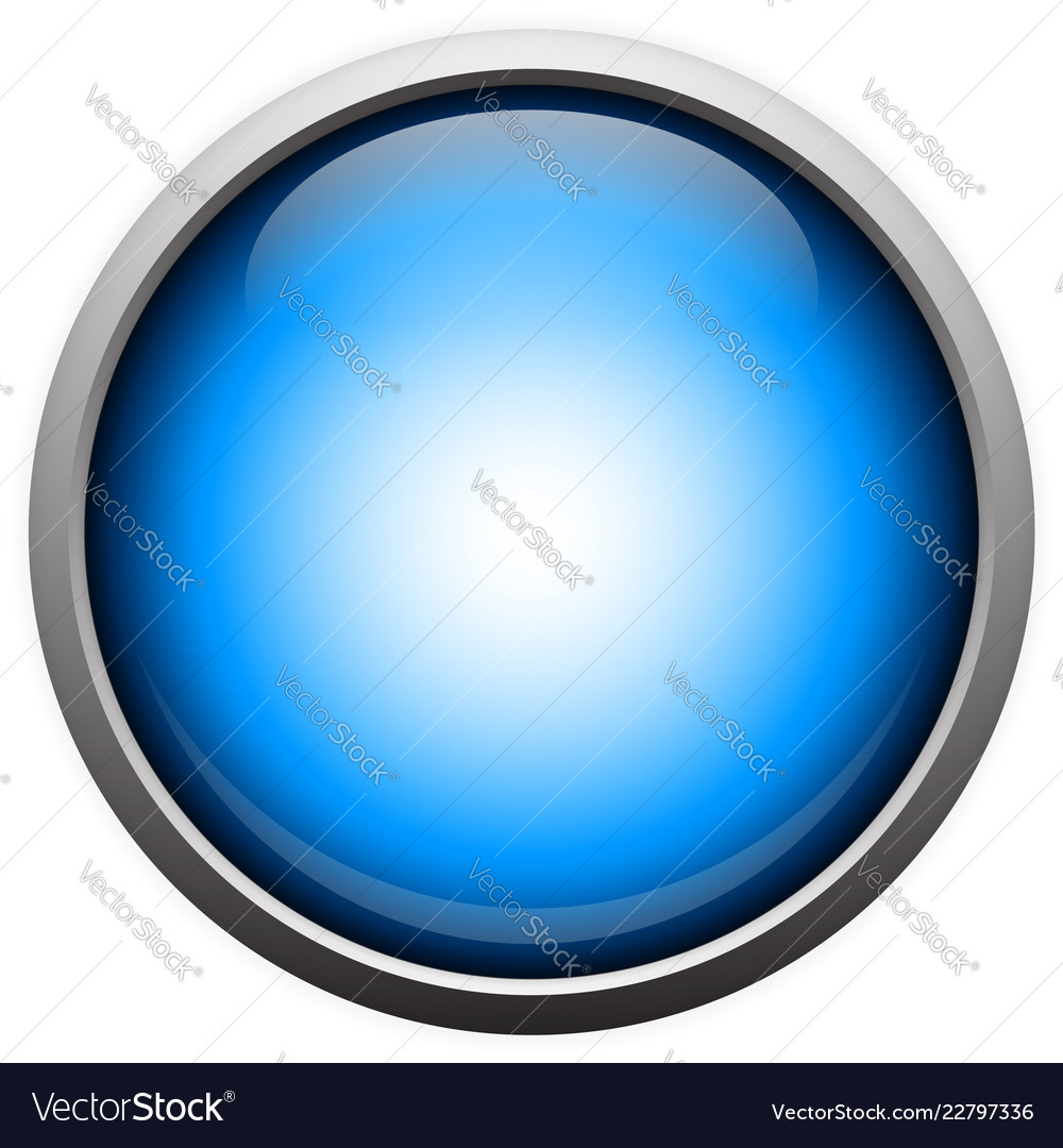 Simple blue orb with reflection vector image Simple blue orb with reflection
