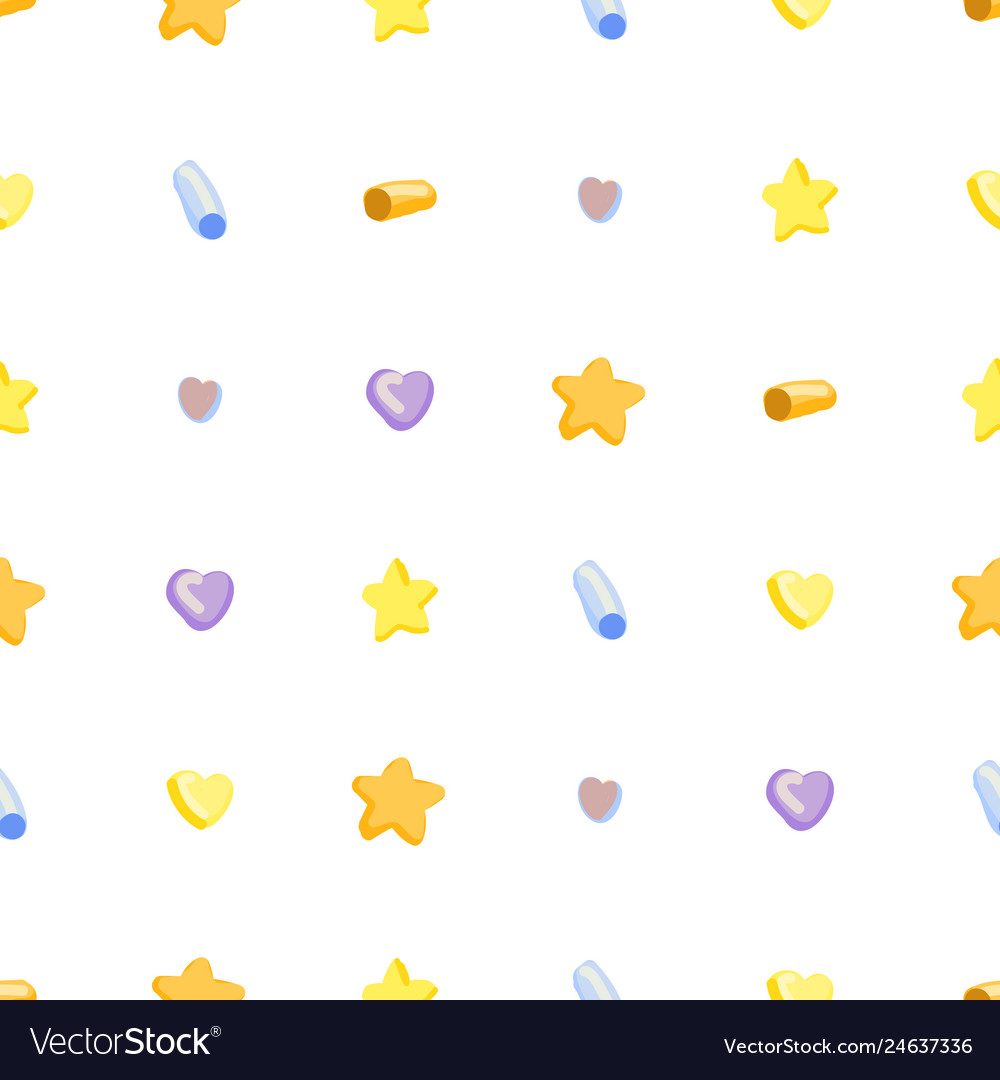 Simple pattern with hearts stars and circles Vector Image Simple pattern with hearts stars and circles
