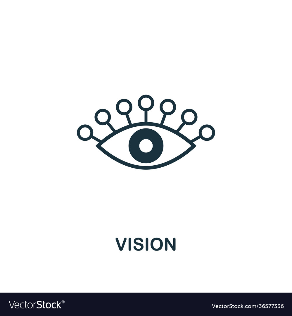 Vision icon premium style design from startup Vector Image