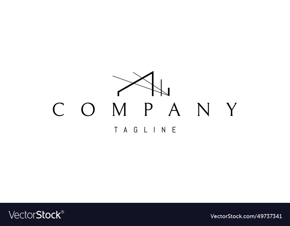 A logo with an abstract image of building