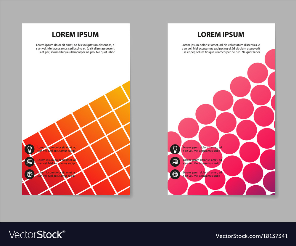 Abstract composition business card set box block