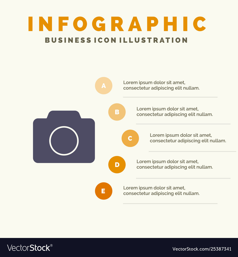 Camera image basic ui solid icon infographics 5