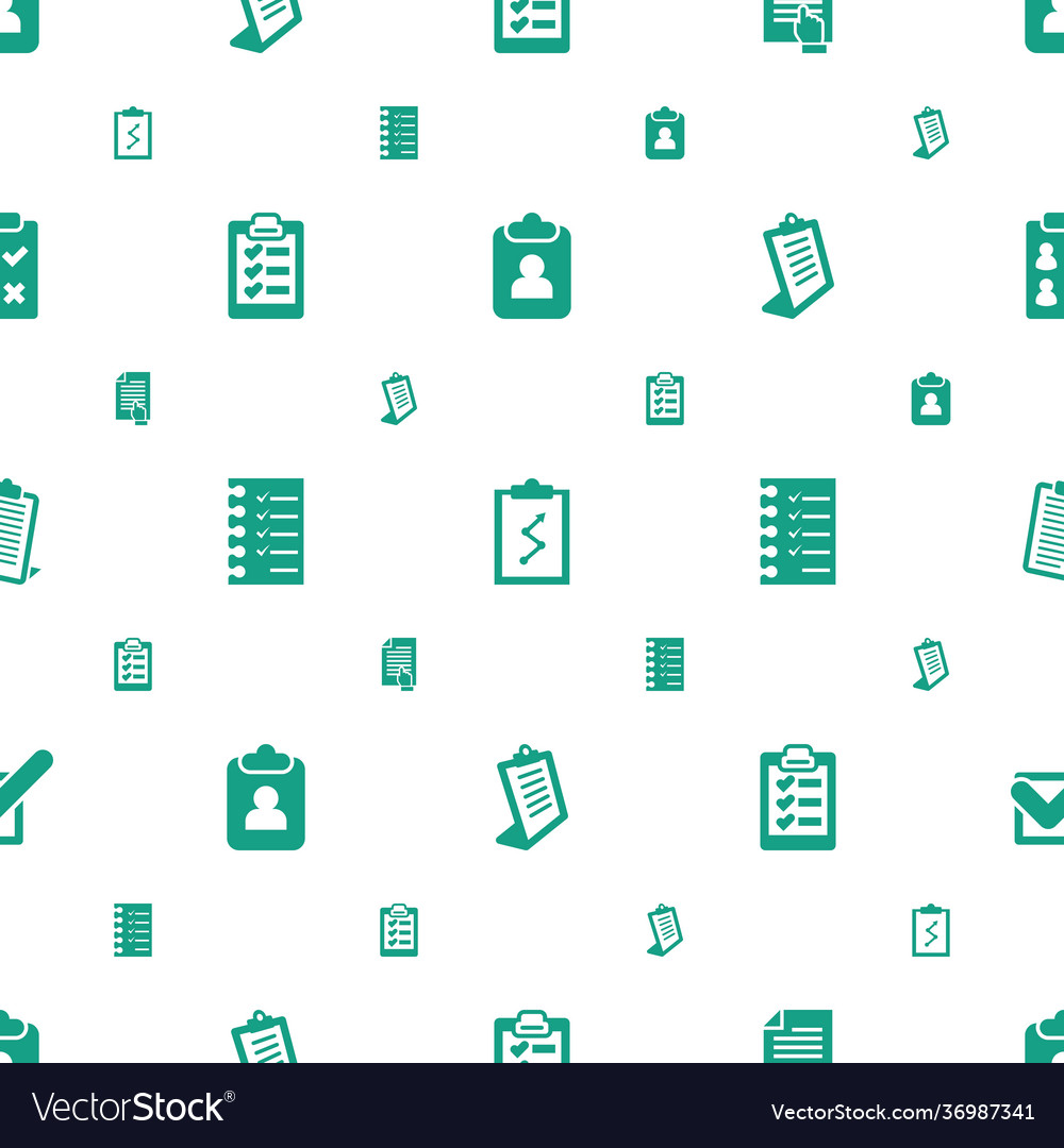 Checklist icons pattern seamless white background