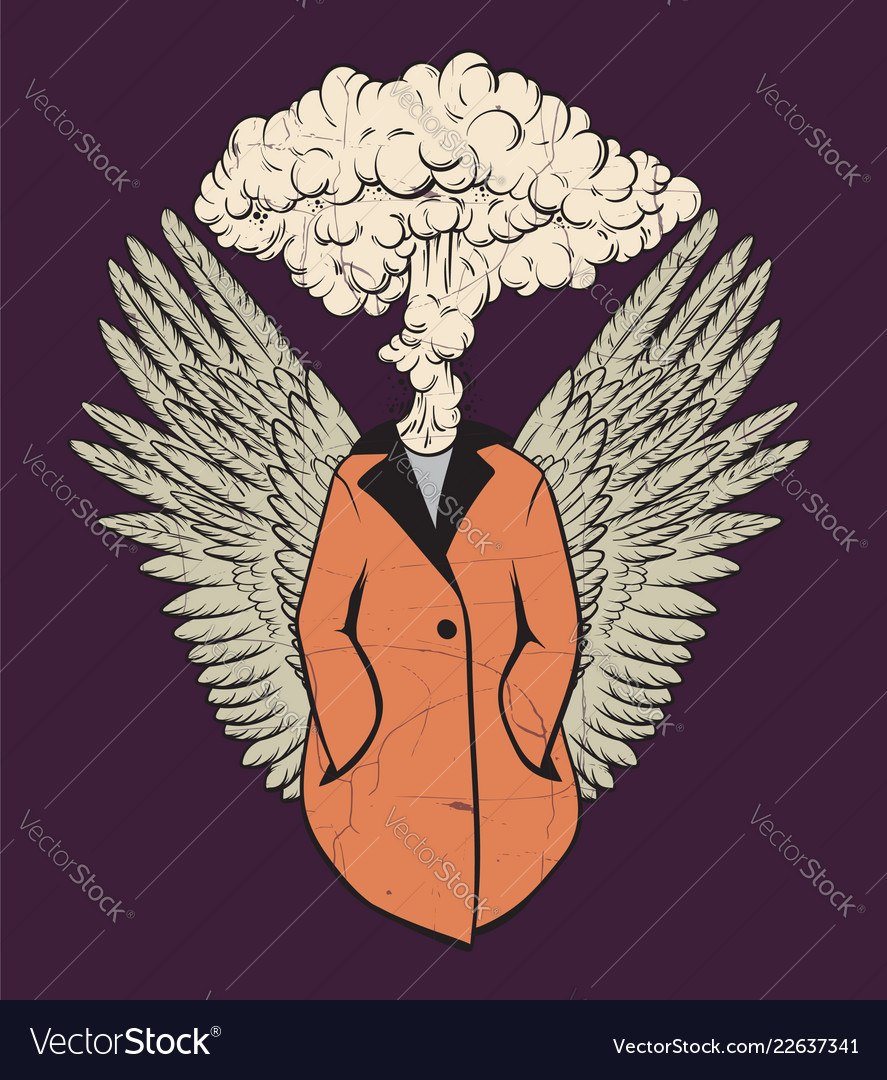 Exploding Figure with Wings