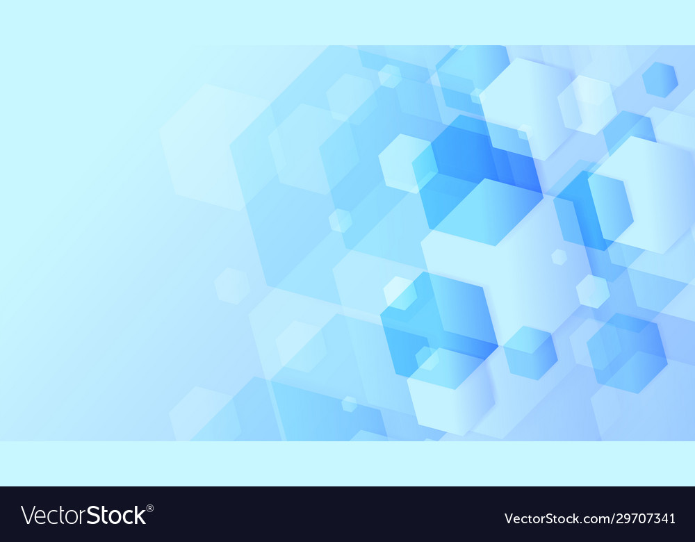 Light Blue Hexagonal Abstract Background