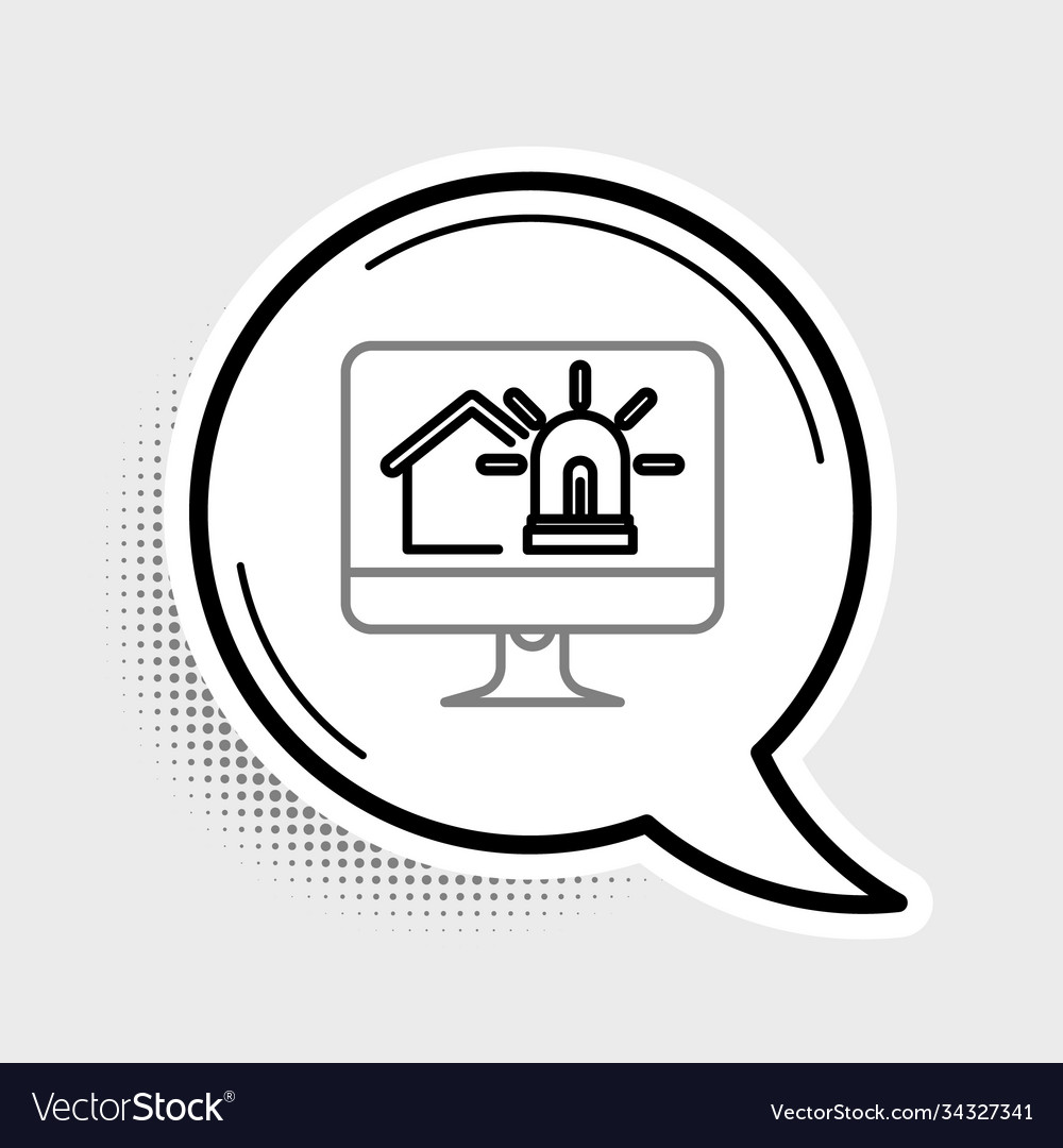 Line computer monitor with smart house and alarm