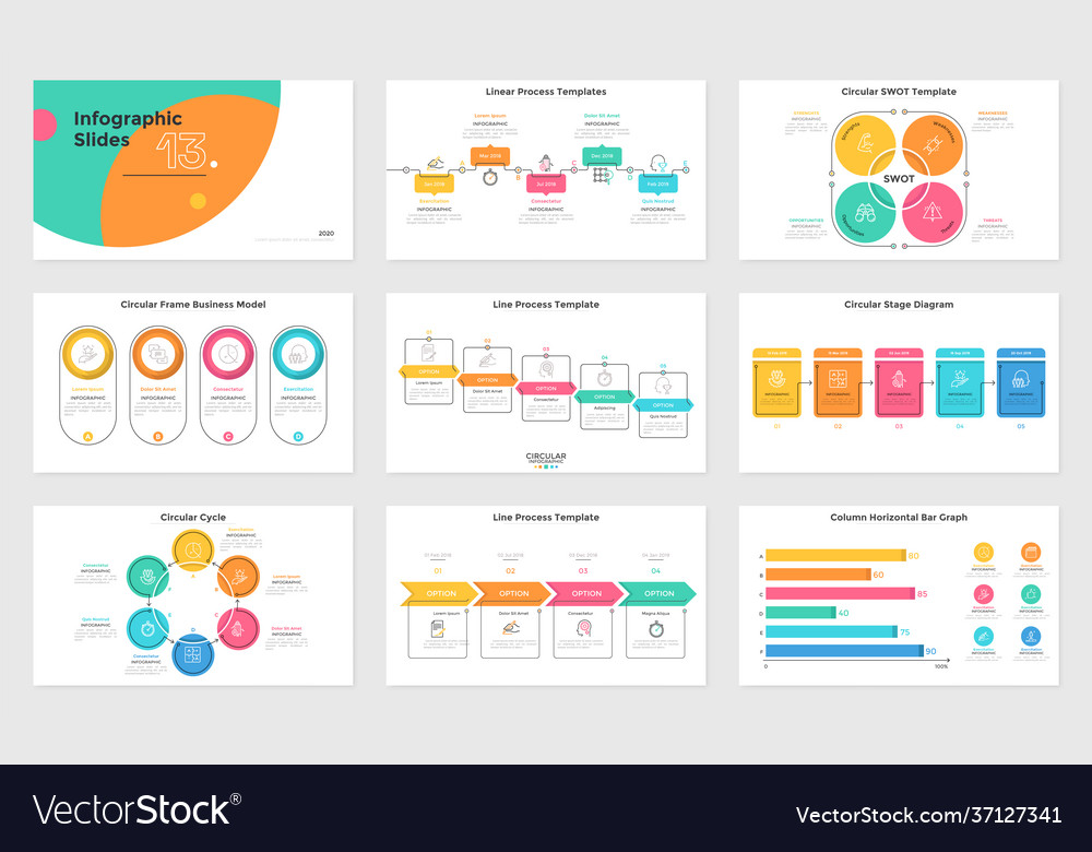 Modern infographic template Royalty Free Vector Image