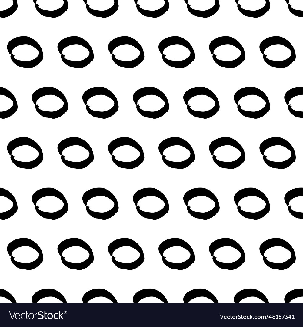 Seamless pattern with sketch circles shape
