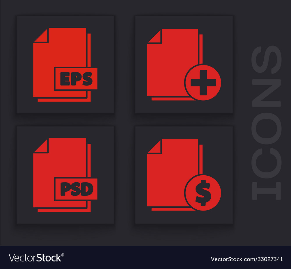 Set finance document eps file add new